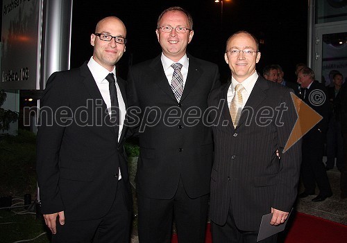 Miha Ažman, generalni direktor BMW Slovenija, Andrej Malgaj, lastnik Avtohiše Malgaj in Tadej Sax, vodja programa BMW pri Avto Malgaj