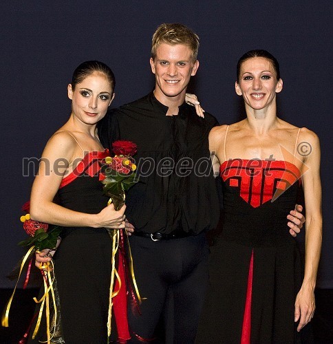 Ana Klašnja, Lukas Zuschlag in Bojana Nenadovič Otrin, baletniki