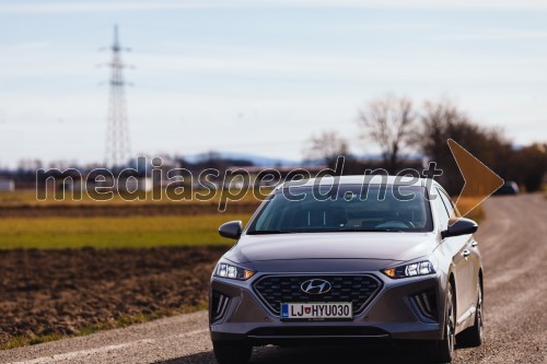 Hyundai IONIQ Hybrid, mediaspeed test