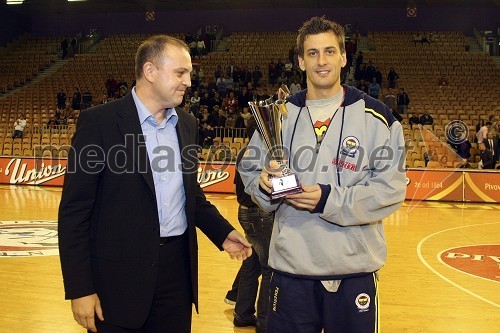 Dušan Mitič, predsednik Union Olimpije in Gordan Giriček, Fenerbahče