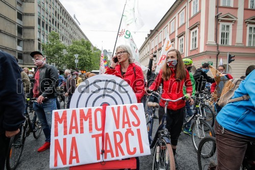 Tretji protivladni protest v Ljubljani