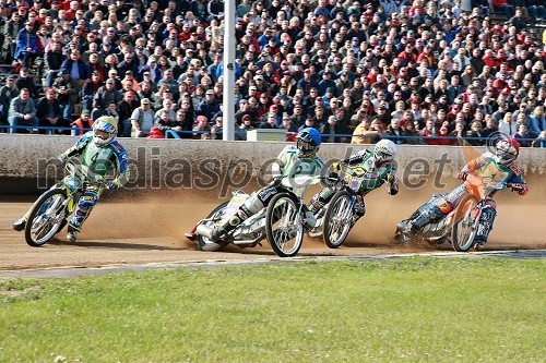 Troy Batchelor, Avstralija, Grzegorz Zengota, Poljska, Emil Saifutdinov, Rusija in Filip Šitera, Češka