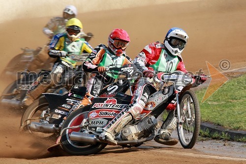 Grzegorz Zengota, Poljska, Lewis Bridger, Velika Britanija, Tai Woffinden, Velika Britanija in Matej Kus, Češka