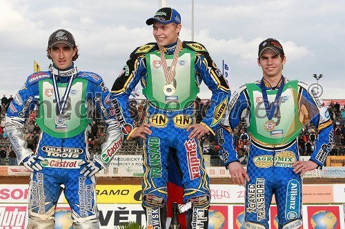 Chris Holder, Avstralija, Emil Saifutdinov, Rusija in Jurica Pavlic, Hrvaška