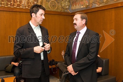 Franci Kek (Zares) in Zvonko Lah (SDS), poslanca