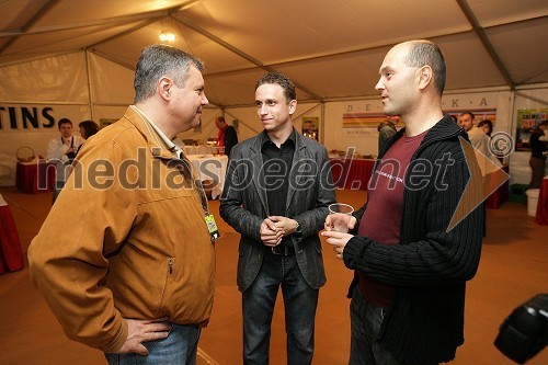 Dr. Andrej Predin, v.d. dekan Fakultete za energetiko Univerze v Mariboru, Alen Vidonja, prorektor UM za študentska vprašanja in Boštjan Brumen, glavni tajnik Univerze v Mariboru