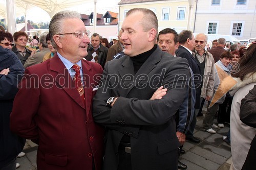 Ivan Sisinger, mestni svetnik MOM in Franc Kangler, župan Maribora