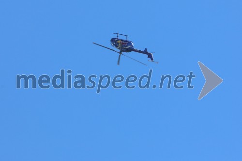 Helikopter BO-105C / D-HTDM s katerim leti Felix Baumgartner