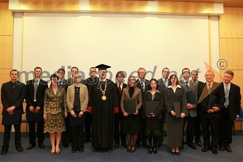 Dr. Gregor Štiglic, dr. Tine Marčič, dr. Aleksandra Pisnik Korda, dr. Dušan Prelog, dr. Jure Meglič, dr. Alenka Baggia, dr. Marko Urh, prof. dr. Ivan Rozman, rektor Univerze v Mariboru, dr. Janez Mekinc, dr. Boštjana Žajdela, dr. Stane Božičnik, dr. Rebeka Fijan, dr. Primož Šlibar, dr. Polonca Šek Mertük, dr. Matej Toman, dr. Tomaž Vuherer, dr. Drago Fabijan in dr. Robert Ekart