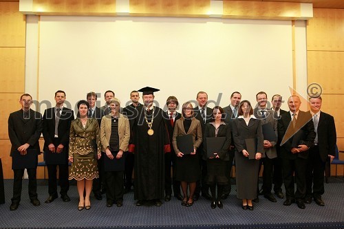 Dr. Gregor Štiglic, dr. Tine Marčič, dr. Aleksandra Pisnik Korda, dr. Dušan Prelog, dr. Jure Meglič, dr. Alenka Baggia, dr. Marko Urh, prof. dr. Ivan Rozman, rektor Univerze v Mariboru, dr. Janez Mekinc, dr. Boštjana Žajdela, dr. Stane Božičnik, dr. Rebeka Fijan, dr. Primož Šlibar, dr. Polonca Šek Mertük, dr. Matej Toman, dr. Tomaž Vuherer, dr. Drago Fabijan in dr. Robert Ekart