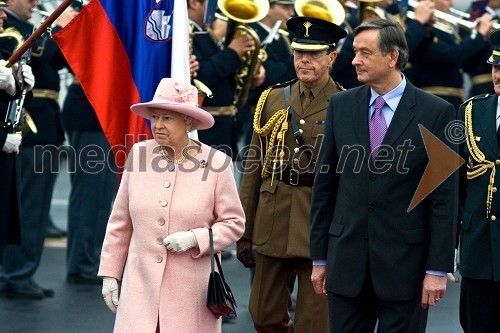 Kraljica Elizabeta II. in dr. Danilo Türk, predsednik Republike Slovenije