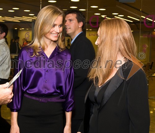 Katarina Kresal, poslanka LDS in Chantal de Ghaisne de Bourmont, francoska veleposlanica v Sloveniji