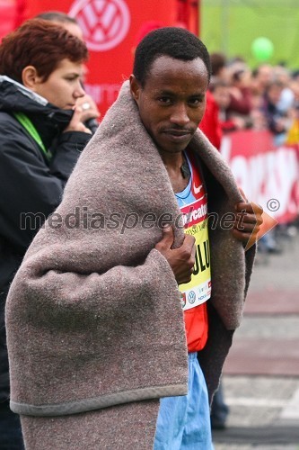 Amare Mulu (Etiopija), zmagovalec Ljubljanskega maratona