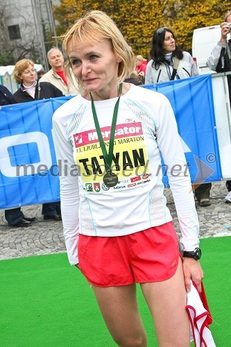 Tatyana Mesentseva (Ukrajina), zmagovalka Ljubljanskega maratona