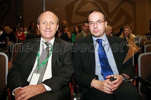 Branko Pavlin, predsednik uprave Dnevnik, d.d. in Leo Oblak, predsednik uprave Infonet media
