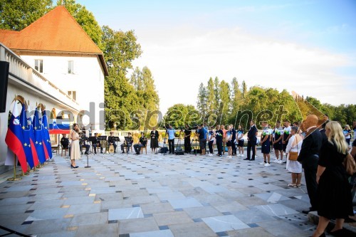 Sprejem olimpijske reprezentance na Brdu