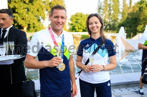 Sprejem olimpijske reprezentance na Brdu