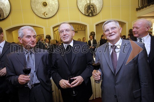 Franc Kač, Dr. Anton Stres, celjski škof in Stane Hren, poslanec SDS