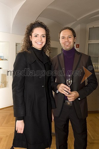 Tadeja Ternar, Miss Slovenije 2007 in Kristjan Magdič, direktor in lastnik podjetja Frontal