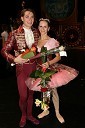 Anton Bogov, baletnik in Alenka Ribič Laufer, balerina