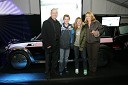 Tadej Sax, vodja programov BMW in Mini pri Avto Malgaj s sinom Matijo, hčerko Tadejo in soprogo Matejo