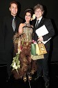 Danilo Rošker, direktor SNG Maribor, Irena Petkova, sopranistka in Hugo de Ana, režiser opere La Traviata