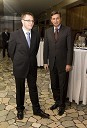 Dejan Fujs, direktor Radia Murski val in Borut Pahor, predsednik Vlade Republike Slovenije