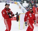 Vedran Pavlek, direktor hrvaške smučarske reprezentance in Ante Kostelič, oče in trener smučarke Janice Kostelič
(nedeljski slalom)