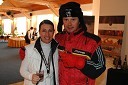 Marjeta Gaberšek Golež in Eduard Suboch, bivši član ruske olimpijske reprezentance v smučarskih skokih