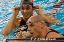 Emil Tahirovič in Matjaž Markič, slovenska plavalca in finalista discipline 50 m prsno