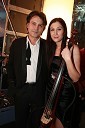 Vlado Kalember, hrvaški pevec in Ana Rucner, violončelistka ter njegova življenjska sopotnica