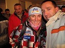 Janica Kostelić, nekdanja hrvaška alpska smučarka in Borut Cvetko, fotograf
