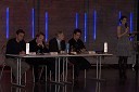 Edo Brzin, producent razvedrilnega programa, Vanja Vardjan, urednik razvedrilnega programa na RTV Slovenija, Petar Radovič, odgovorni urednik TV Slovenija, Andrej Hofer, glasbeni urednik na TV Slovenija in Bernarda Žarn, voditeljica