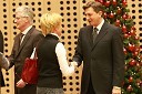 Marjeta Klemenc, novinarka in Borut Pahor, predsednik Vlade Republike Slovenije