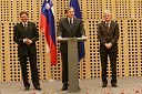 Borut Pahor, predsednik Vlade Republike Slovenije, dr. Danilo Türk, predsednik Republike Slovenije in Pavle Gantar, predsednik Državnega zbora