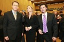 Samuel Žbogar, minister za zunanje zadeve, Katarina Kresal, ministrica za notranje zadeve in Patrick Vlačič, minister za promet