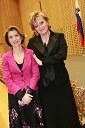 Miriam Feder, sekretarka v Protokolu Republike Slovenije in Ksenija Benedetti, vodja protokola Republike Slovenije