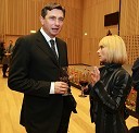 Borut Pahor, predsednik Vlade RS in Barbra Jermann, urednica revije Lady
 
