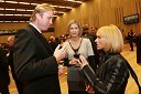 Gregor Golobič, minister za visoko šolstvo, Andreja Comino, novinarka in Barbra Jermann, urednica revije Lady