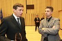 Borut Pahor, predsednik Vlade RS in Goran Novković, odgovorni urednik brezplačnega dnevnika Žurnal24