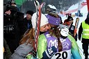 Špela Pretnar, športna novinarka in nekdanja alpska smučarka in Tina Maze, smučarka in zmagovalka veleslaloma za 45. Zlato lisico (Slovenija)