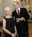 Polona Soršak, vodja marketinga na radiu Maribor in Boris Rener, vodja glasbene produkcije na RTV Slovenija in prvi mož simfonikov
