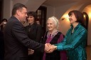 Zoran Jankovič, župan Ljubljane, Damjana Golavšek, pevka in pedagoginja in Neža Maurer, pisateljica in pesnica in Lučka Kajfež Bogataj, klimatologinja in profesorica agrometeorologije in meteorologije