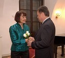 Lučka Kajfež Bogataj, klimatologinja in profesorica agrometeorologije in meteorologije in Zoran Jankovič, župan Ljubljane