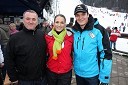 Martin Strel, ultramaratonski plavalec, Danijela Draškovič, manekenka in Mitja Šeško, moderator na Radiu City in voditelj prireditve