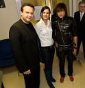 Benjamin Izmajlov, glasbenik, Manca Izmajlova, pevka in Dima Bilan, zmagovalec Evrovizijske popevke 2008