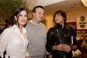 Manca Izmajlova, pevka, njen soprog Benjamin Izmajlov, glasbenik, ter Dima Bilan, zmagovalec Evrovizijske popevke 2008