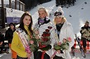 Sabina Frankovič, 1. spremljevalka Snežne kraljice smučarskega centra Golte 2009,  Tjaša Ošlak, manekenka in Snežna kraljica smučarskega centra Golte 2009, ter Tijana Popovič, 2. spremljevalka Snežne kraljice smučarskega centra Golte 2009