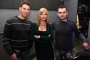 Gašper Gorenak, snemalec, Jasna Kuljaj, TV voditeljica in Simon Neuvirt, snemalec televizije RTS