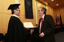 Prof. dr. Ivan Rozman, rektor Univerze v Mariboru in dr. Philip Taylor, izredni profesor (priznanje je prevzel v imenu Inštituta za referenčne materiale in meritve Združenega raziskovalnega centra Evropske komisije, dobitnikov Svečane listine UM za leto 2008)